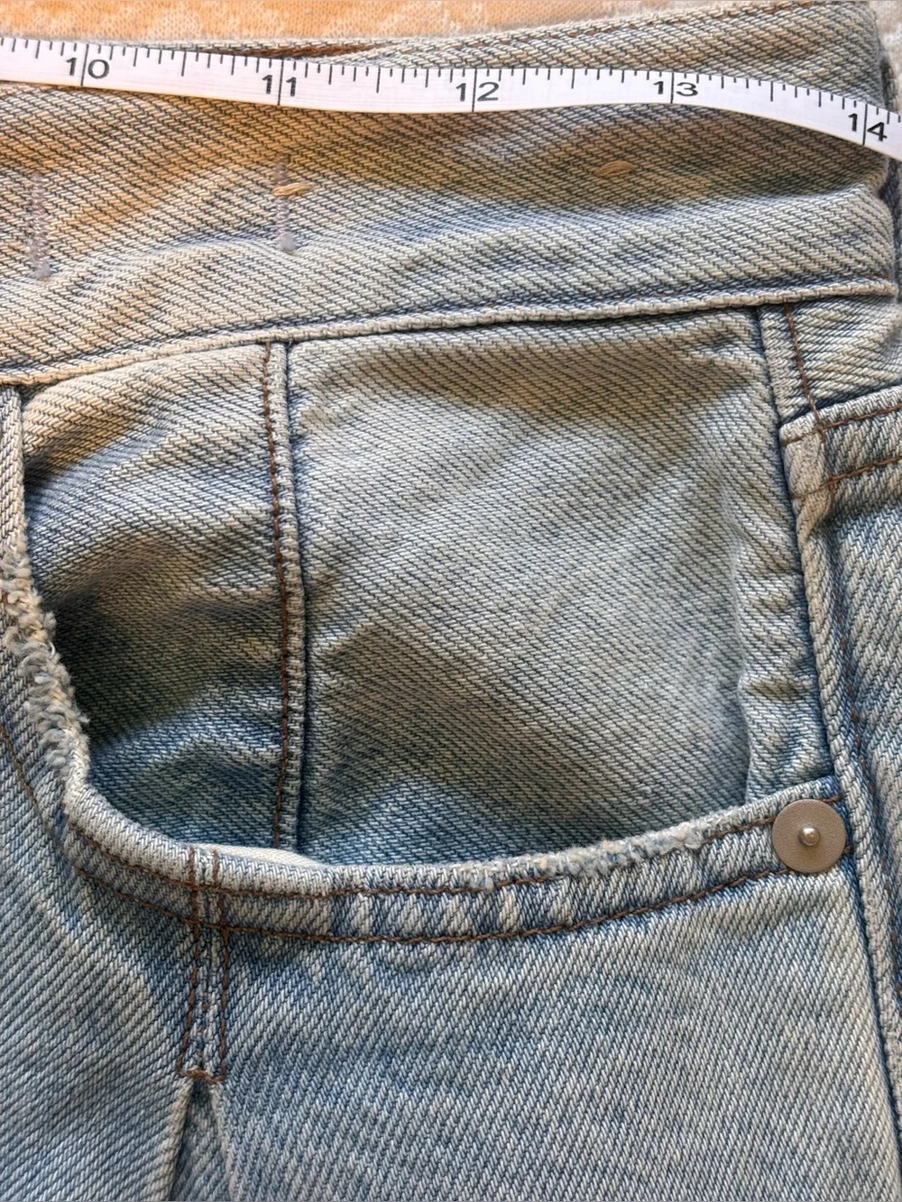Madewell Superwide-Leg Jeans in Cather Wash Button-Front Edition Women’s Size 25 - Picture 12 of 15